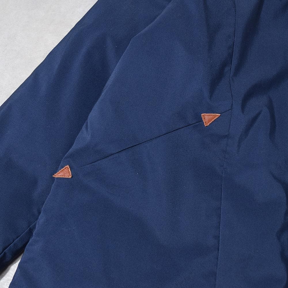 パラスパレス Pallas Palace Wジップ ロング ダウンコート F 紺