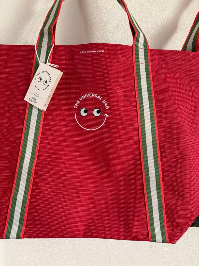 アニヤハインドマーチ 香港 トートバッグ　赤緑2個セット