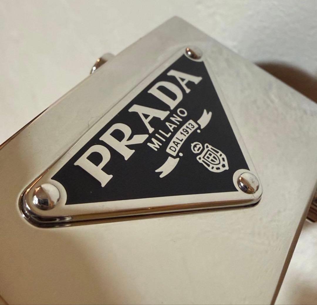 PRADA プラダ ブラック レザー　ベルト ロ　75 80 85 90 95