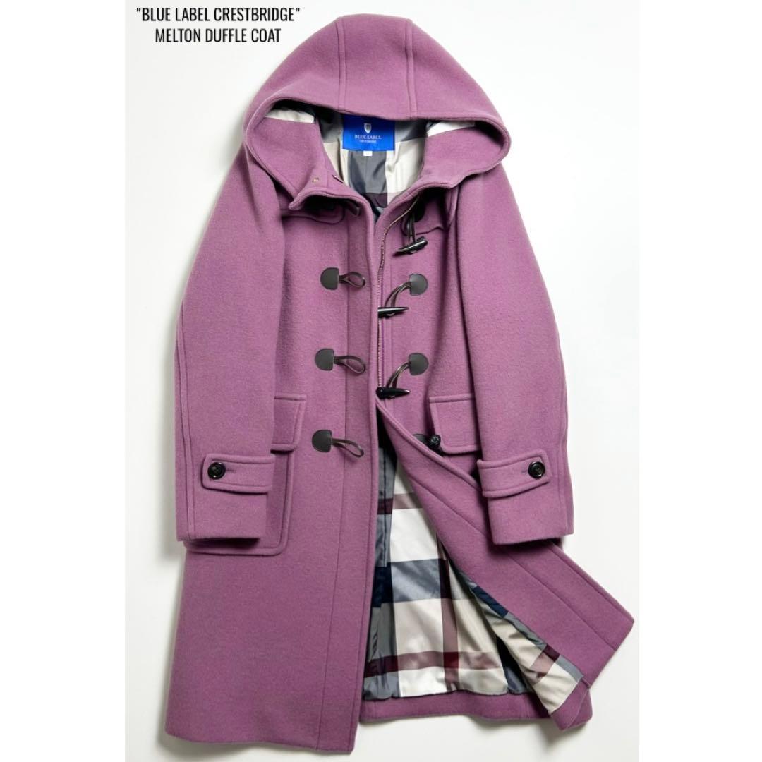 【極美品】ブルーレーベルクレストブリッジ/バイルメルトンダッフルコート/Lサイズ