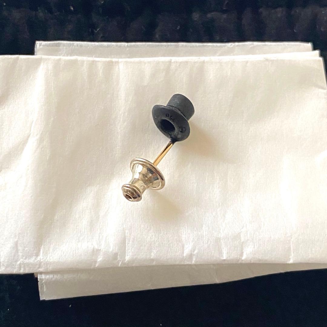 【新品】GOTHIC YOHJI YAMAMOTO シルクハット ピアス　黒