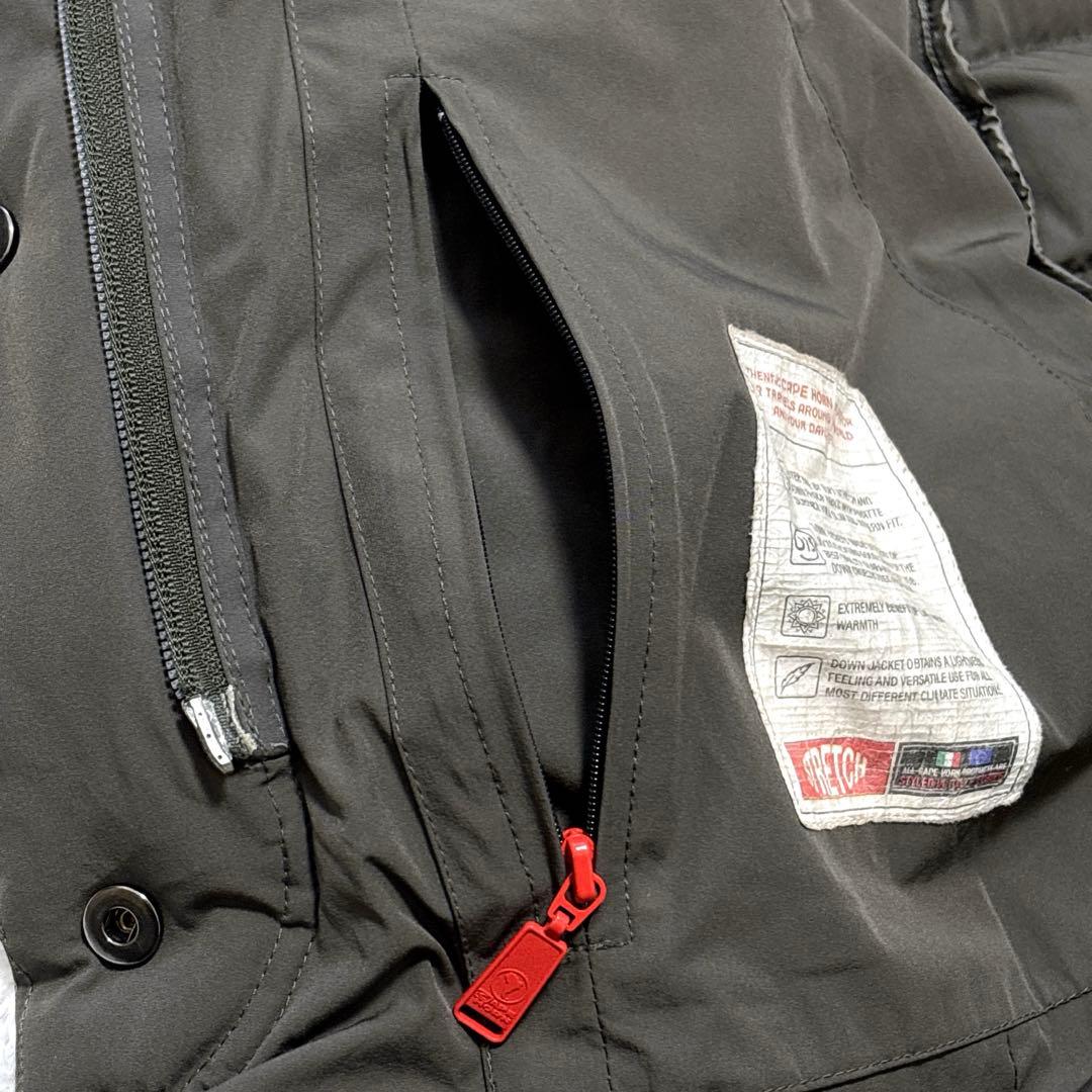 人気モデル✨ケープホーン サンタクルス ダウンコート ストレッチ カーキ 42