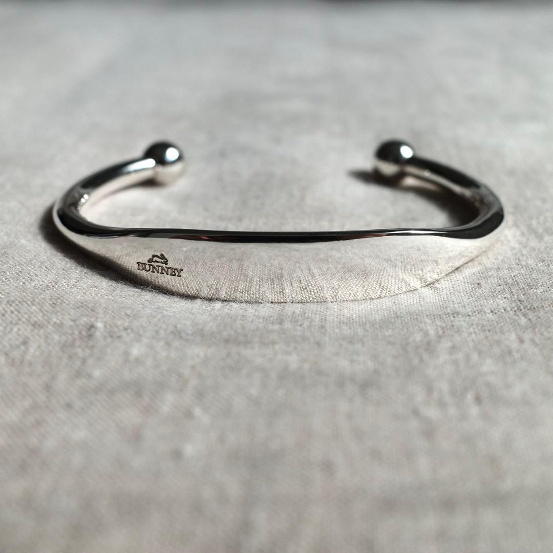 BUNNEY シルバー バングル Lサイズ イギリス製 ホールマーク