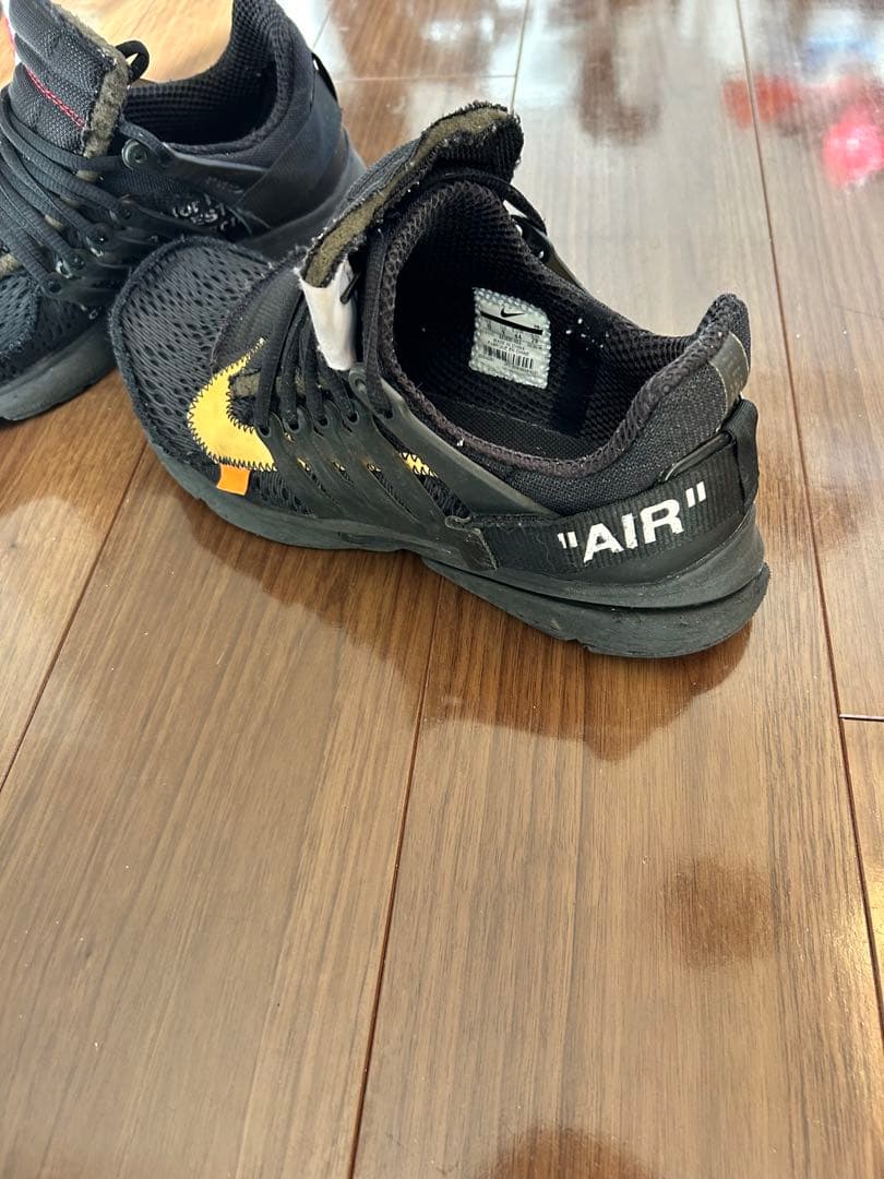 NIKE×オフホワイト エアプレスト ブラック　28cm