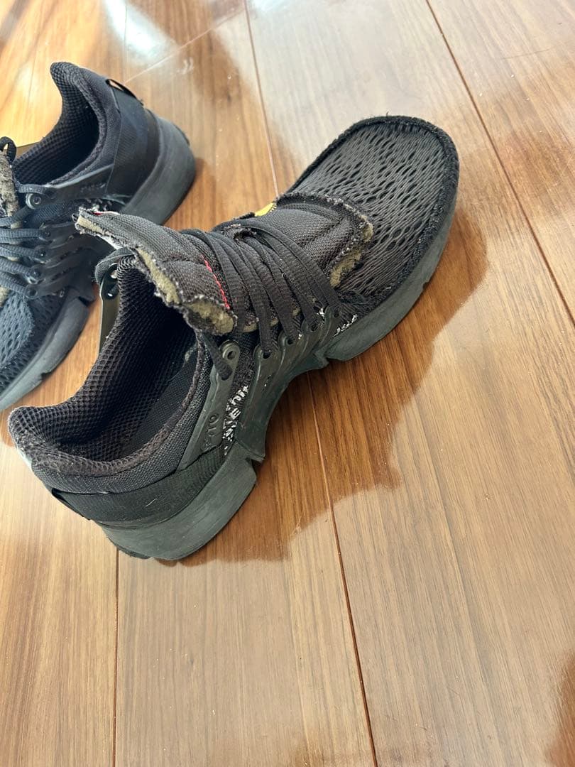 NIKE×オフホワイト エアプレスト ブラック　28cm