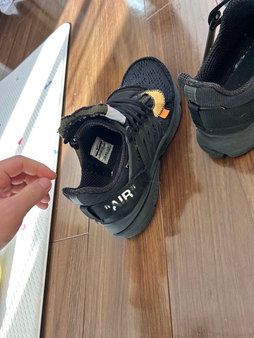 NIKE×オフホワイト エアプレスト ブラック　28cm