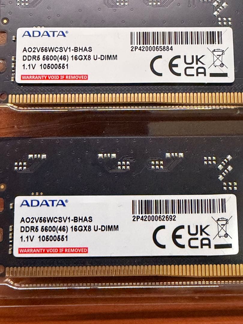 【早い者勝ち】DDR5-5600 32GB ADATA デスクトップ用