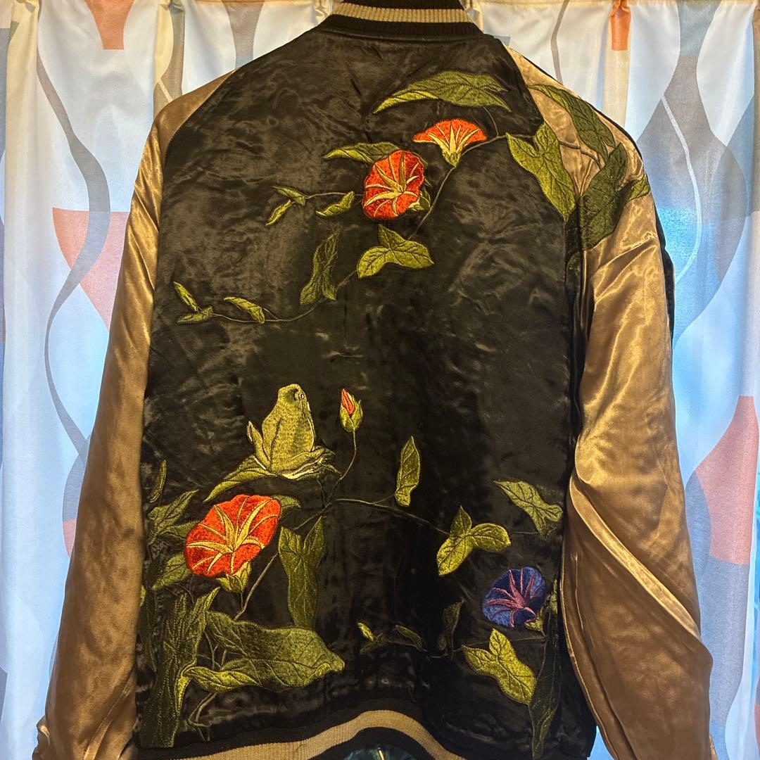 花旅楽団　蛍、カエル朝顔スカジャン