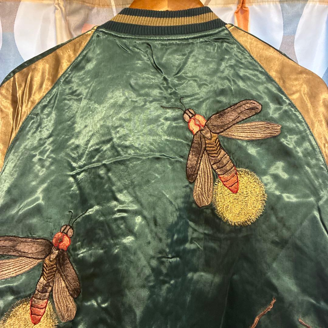 花旅楽団　蛍、カエル朝顔スカジャン