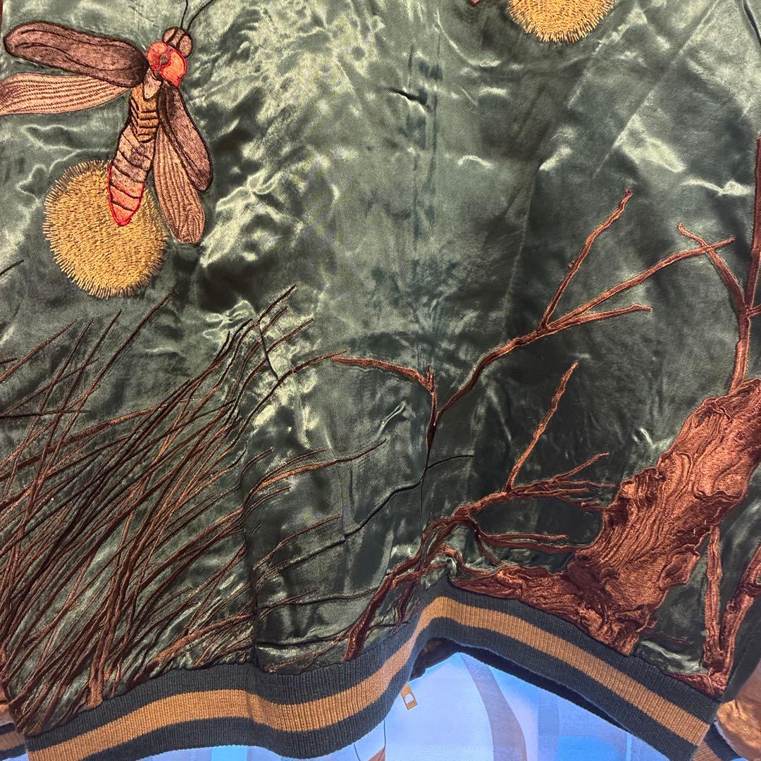 花旅楽団　蛍、カエル朝顔スカジャン