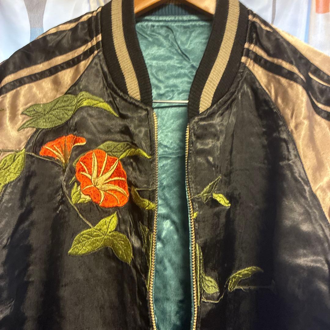 花旅楽団　蛍、カエル朝顔スカジャン