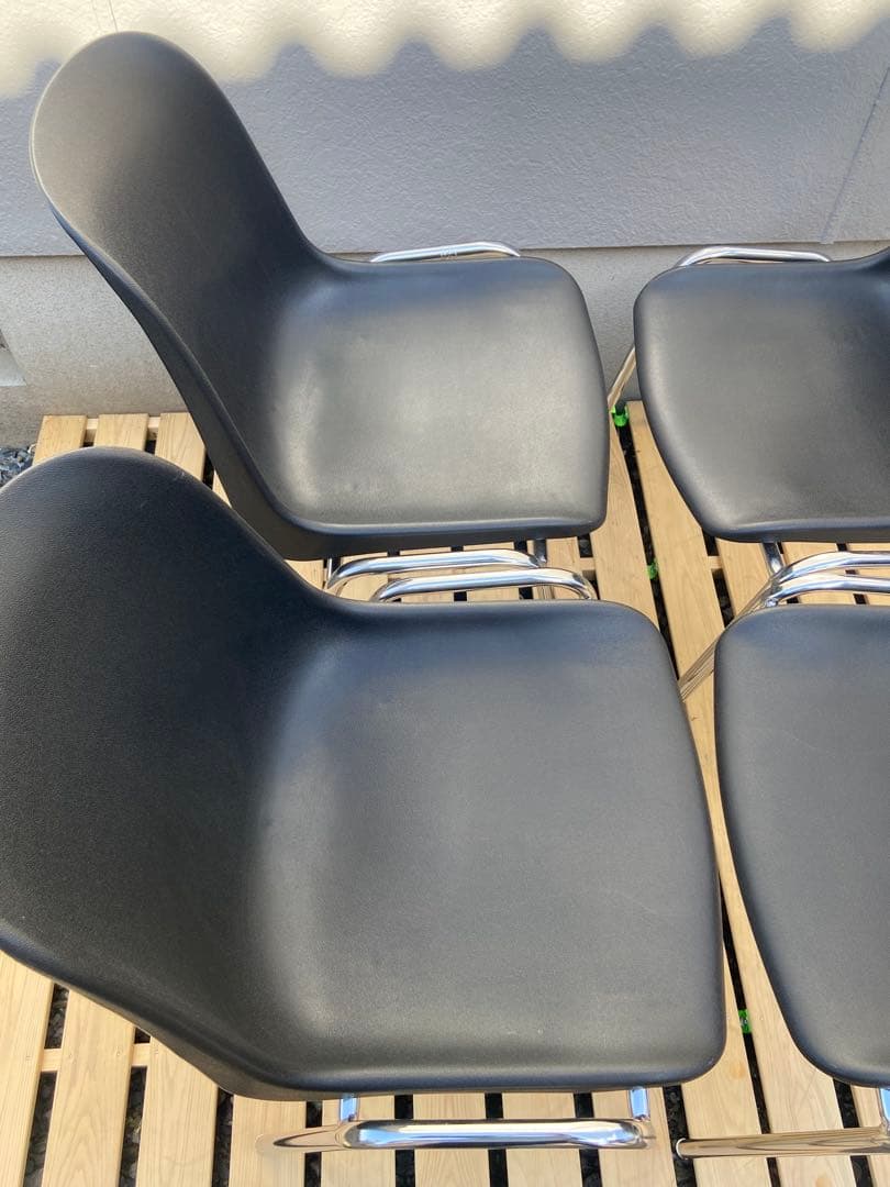 MOD ELENA イタリア パイプ椅子 スタッキングチェア レトロ　4脚セット