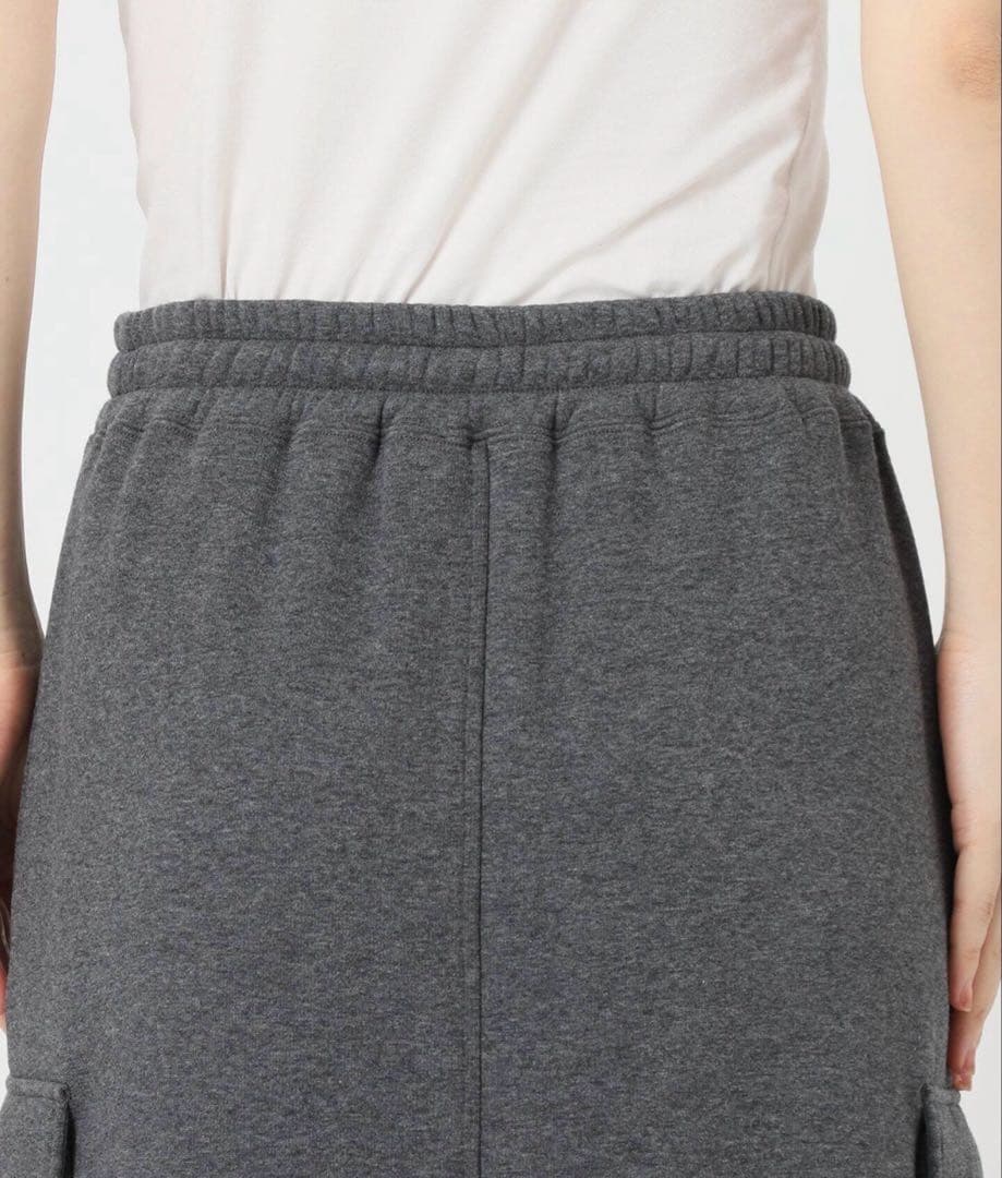 AP STUDIO ウォームスウェットカーゴスカートグレー