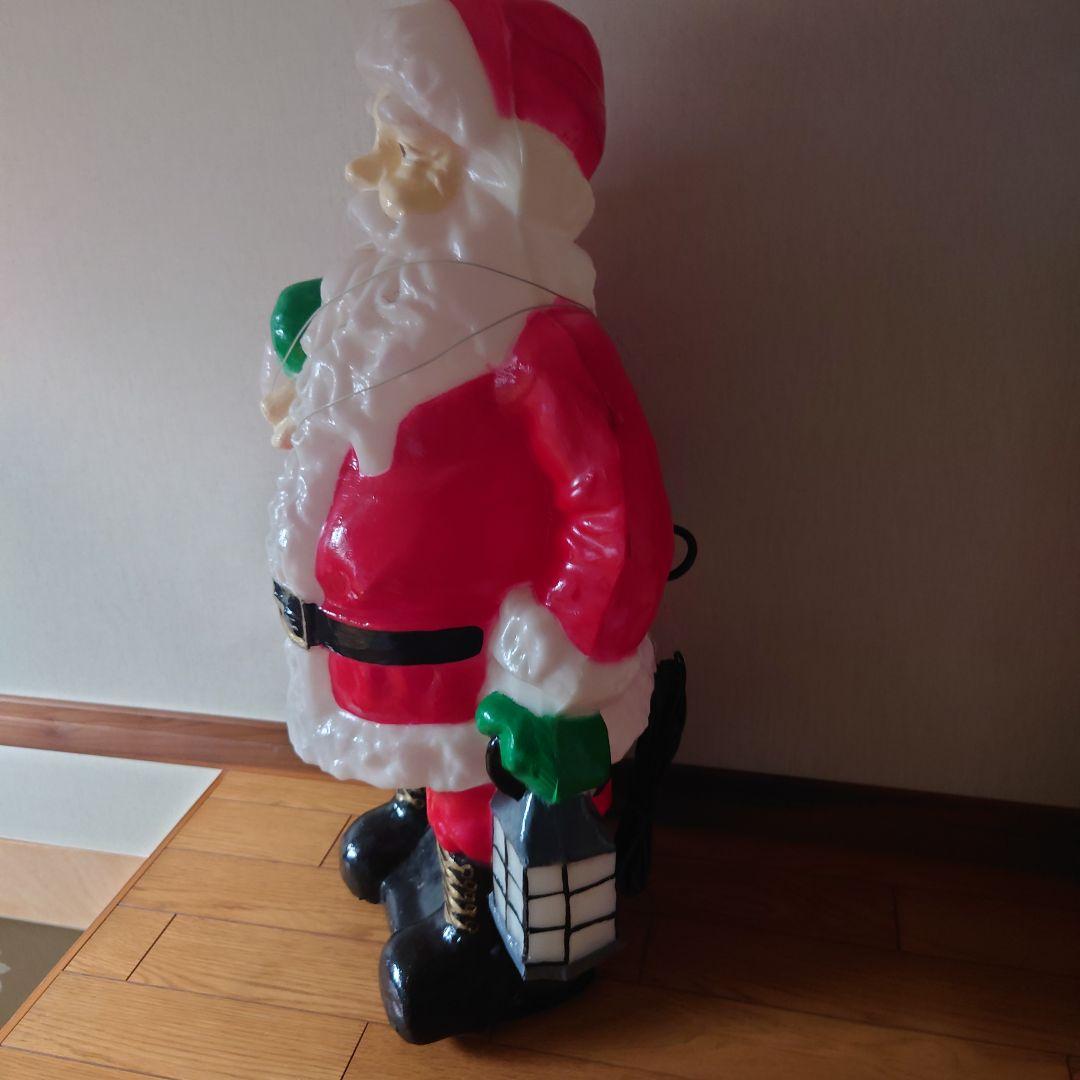 【迫力】存在感ある！大きなサンタクロースオブジェの電飾モチーフ！