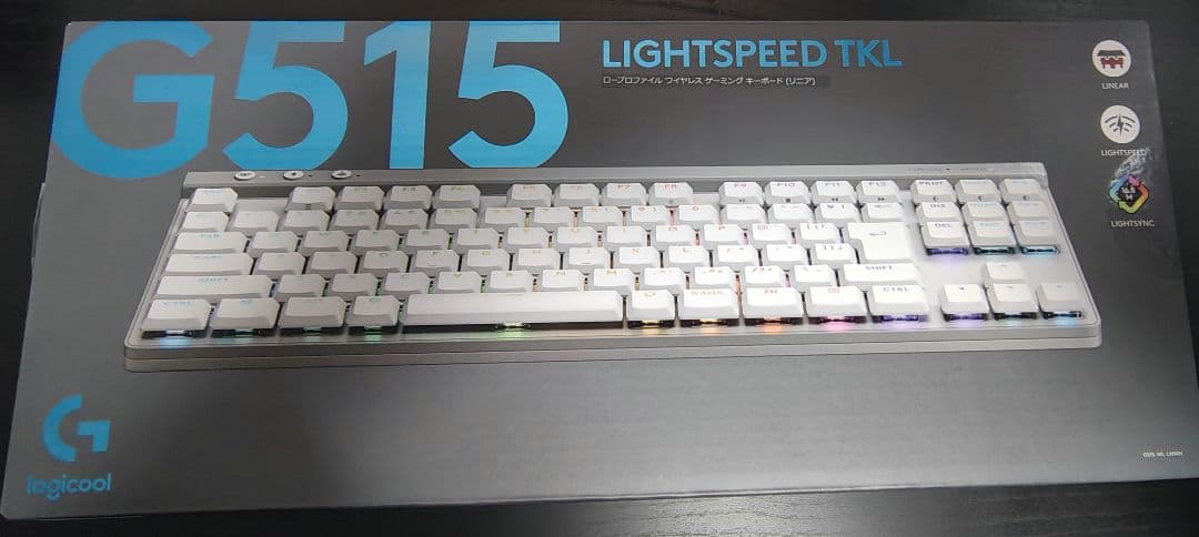 Logicool G515 TKL ホワイト リニア 赤軸