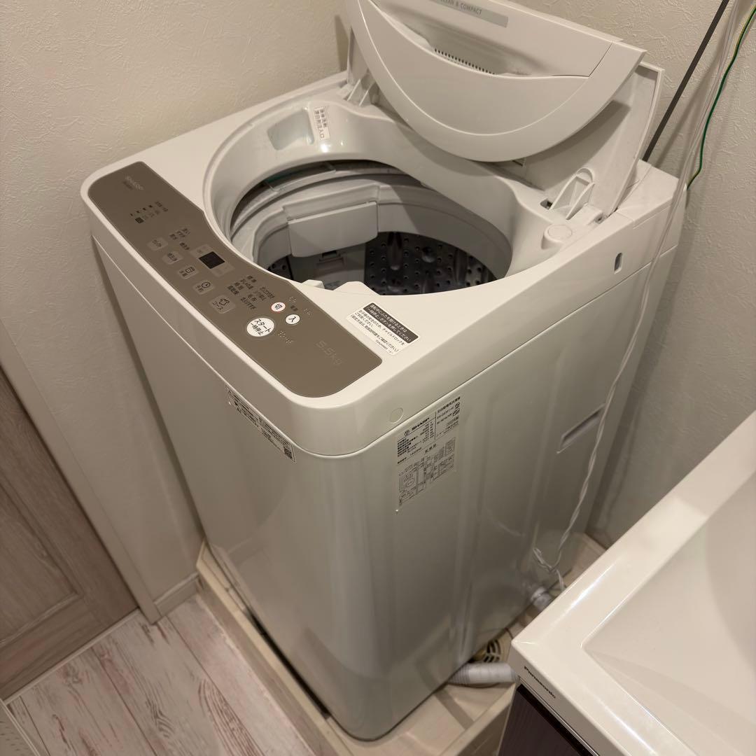 【SHARP】 ES-GE5FJ 全自動電気洗濯機 5.5kg 2/20以降発送