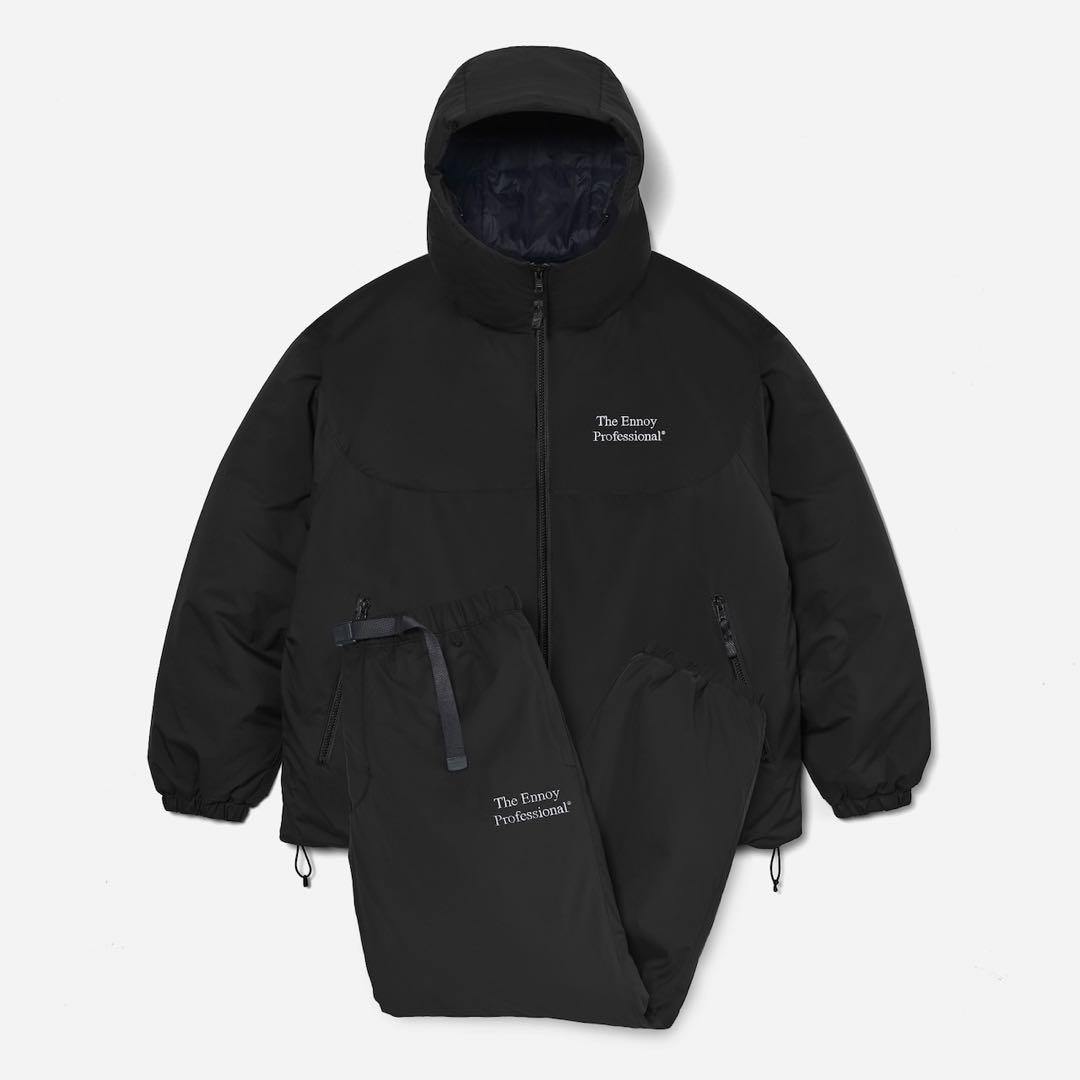 ジャケット・アウター ENNOY PADDED NYLON SET UP (BLACK) L