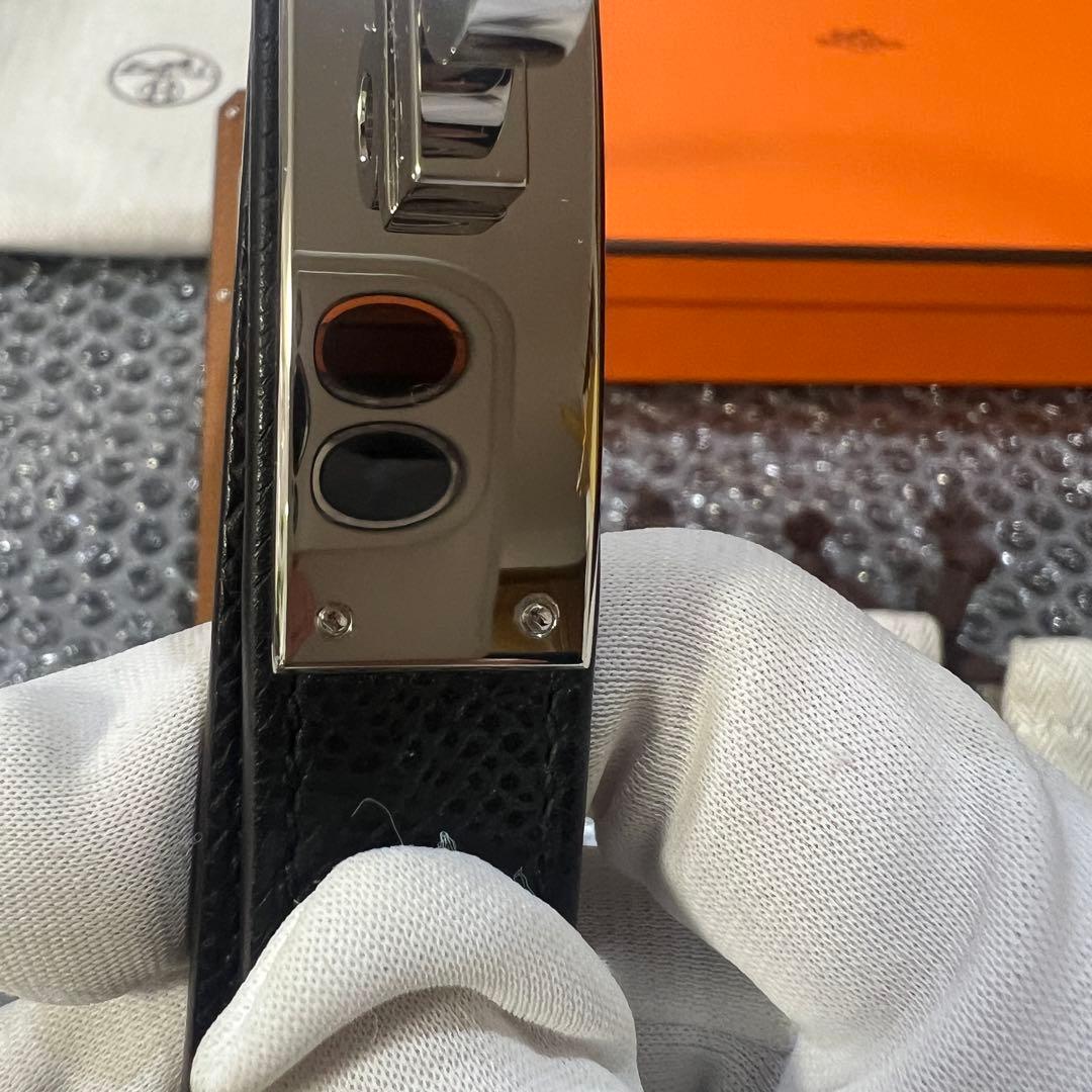 Hermès ベルト《ケリー》18 レザーベルト ブラック