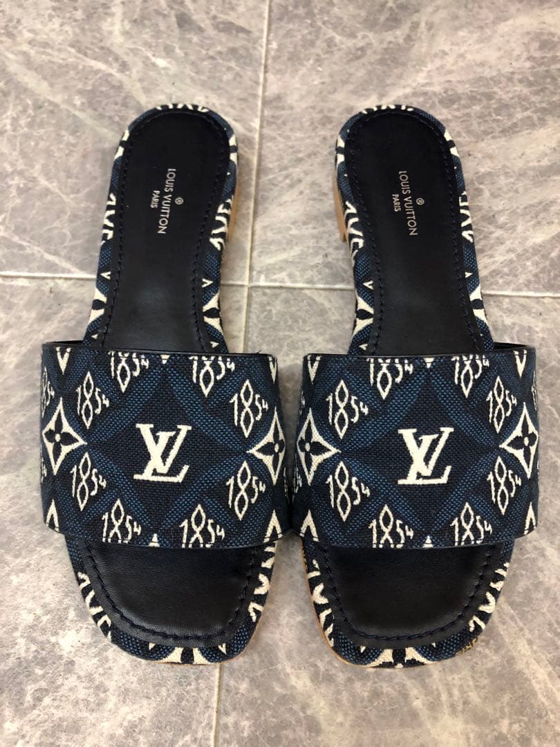 美品 LV ルイヴィトン リバイバルライン SINCE1854 ミュール