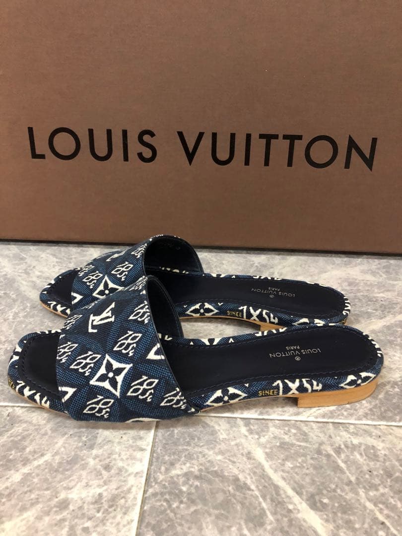 美品 LV ルイヴィトン リバイバルライン SINCE1854 ミュール