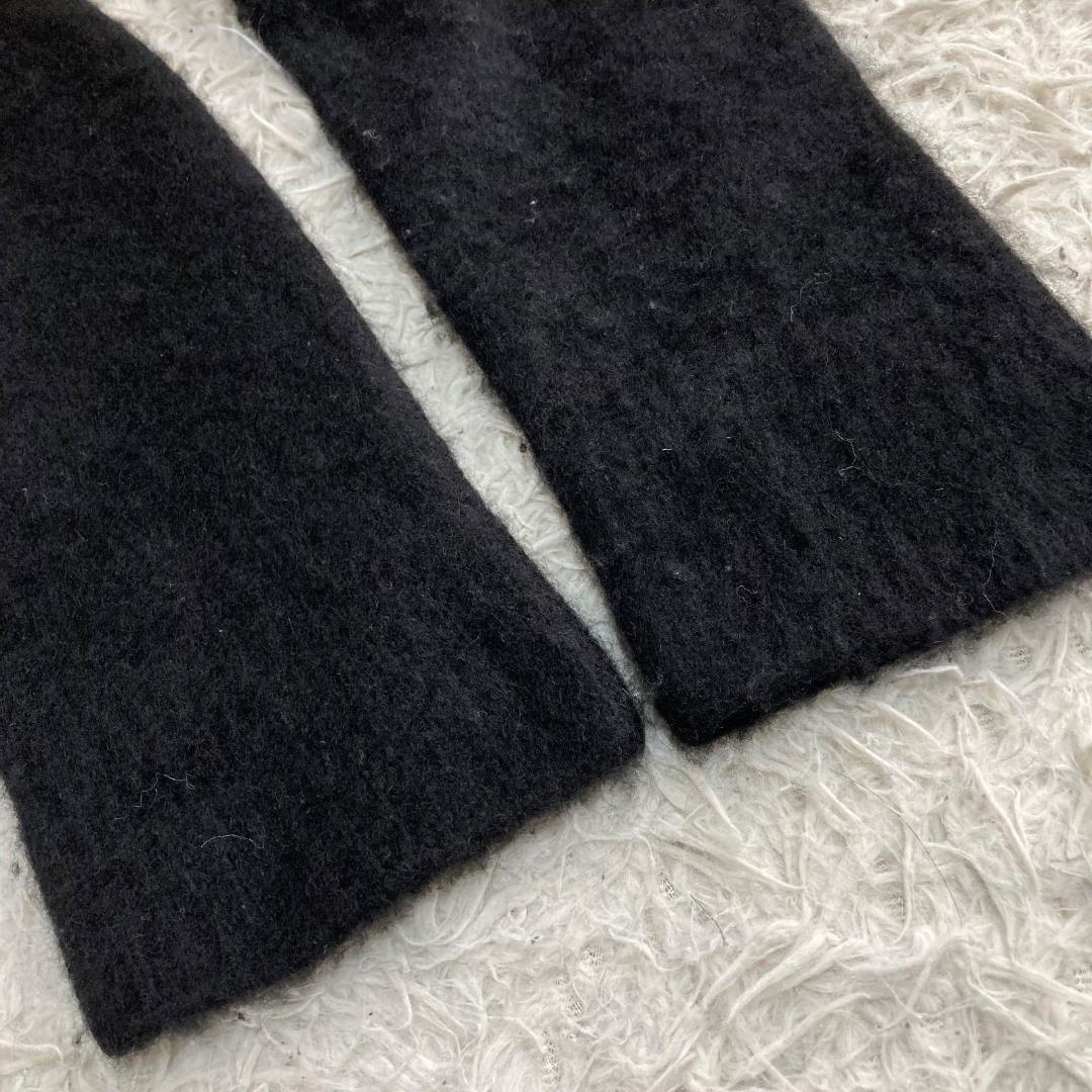 16676✨エイトン M カシミヤ100% クルーネック ニット ブラック