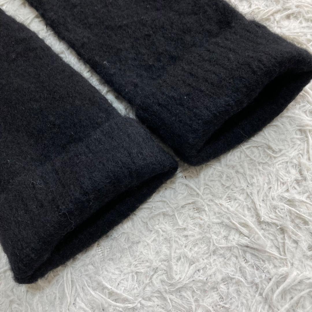 16676✨エイトン M カシミヤ100% クルーネック ニット ブラック