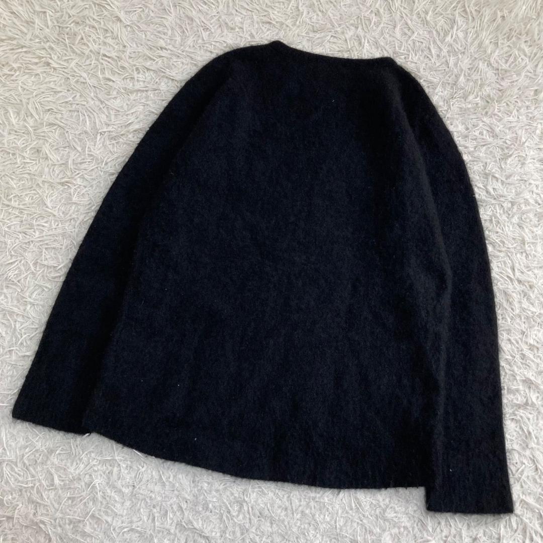 16676✨エイトン M カシミヤ100% クルーネック ニット ブラック