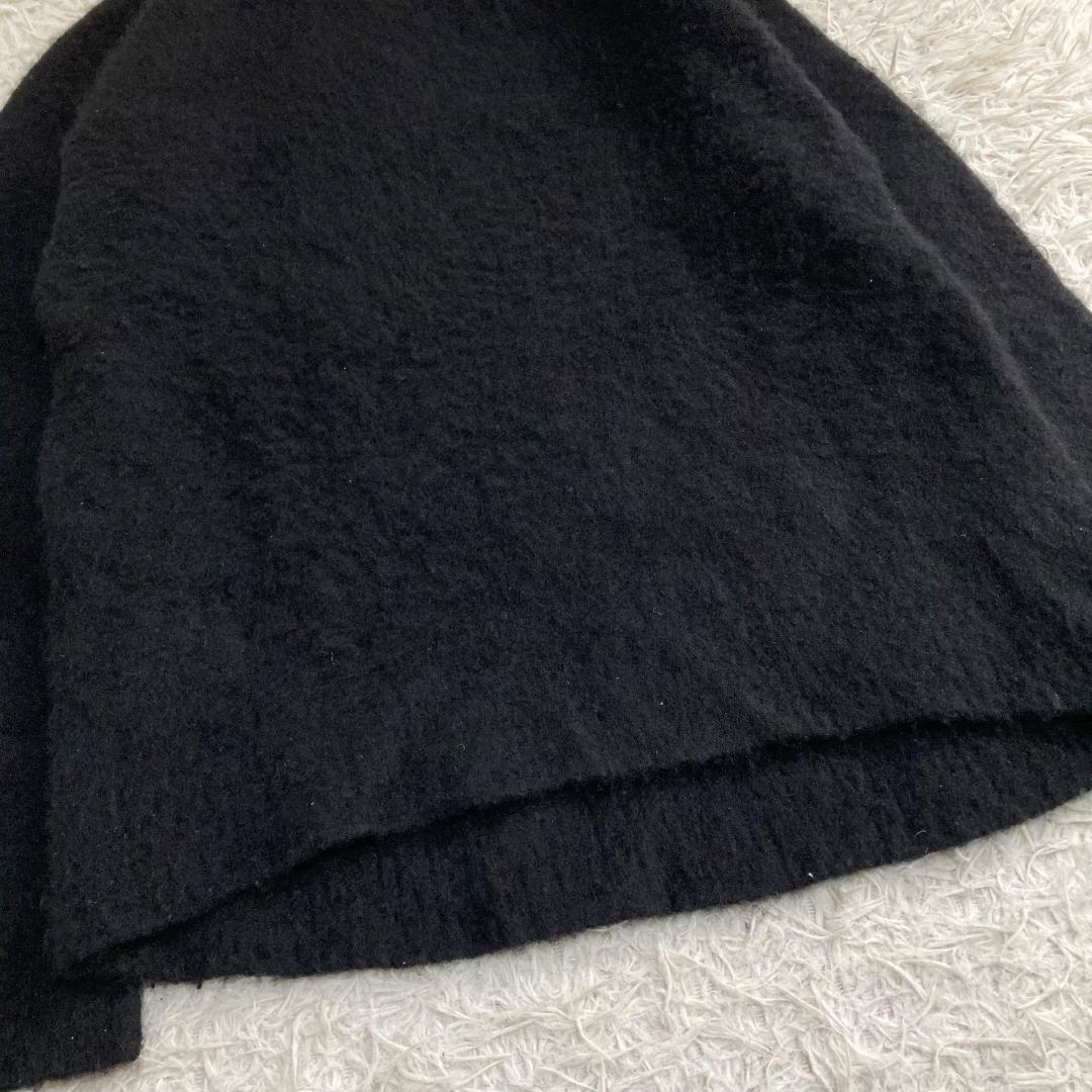 16676✨エイトン M カシミヤ100% クルーネック ニット ブラック