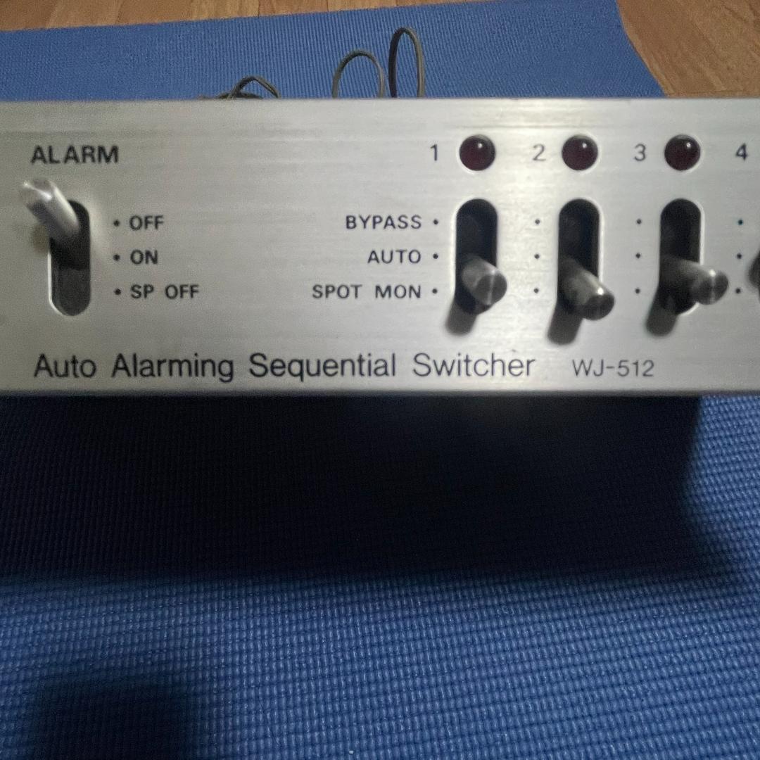 レア✨　パナソニック WJ-512 自動警報シーケンシャルスイッチャー
