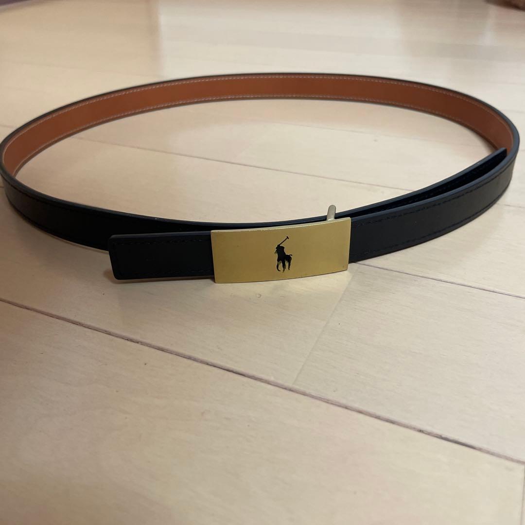 ポロラルフローレン Polo ID リバーシブルヴァケッタレザーベルト