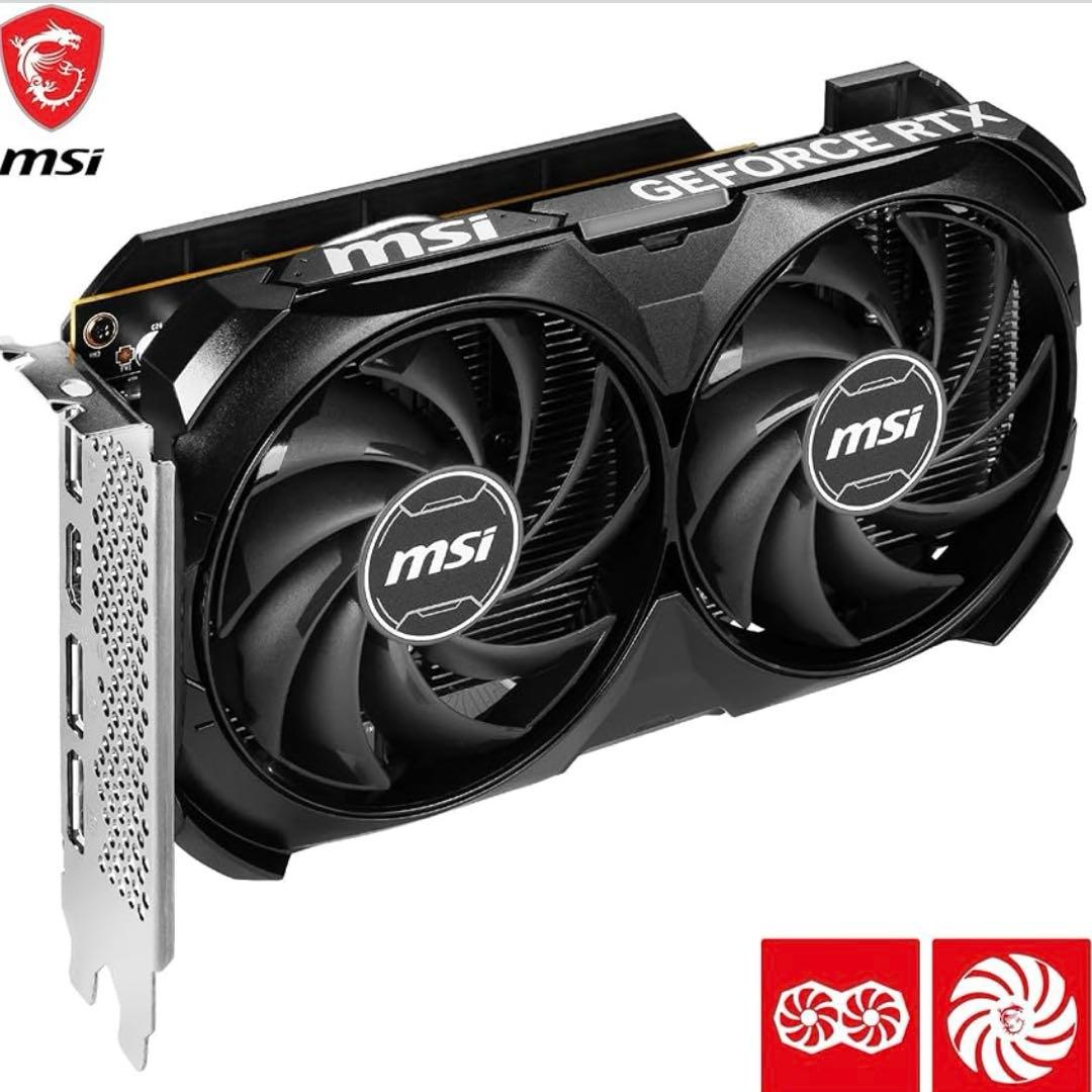 MSI GeForce RTX 4060 VENTUS 2X 黒8G グラボ