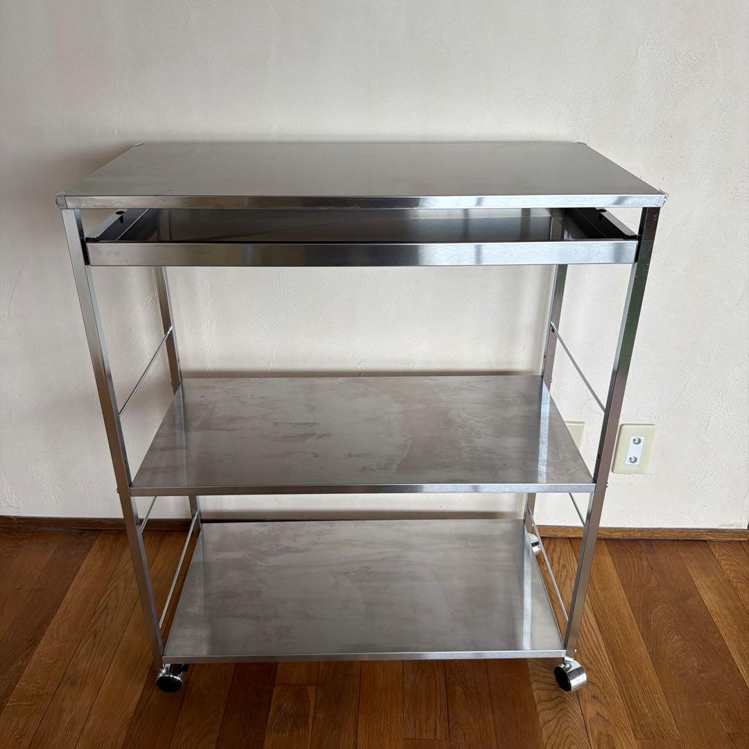 ステンレス作業台ワゴン 引き出し1杯タイプ 幅73.5cm　日本製