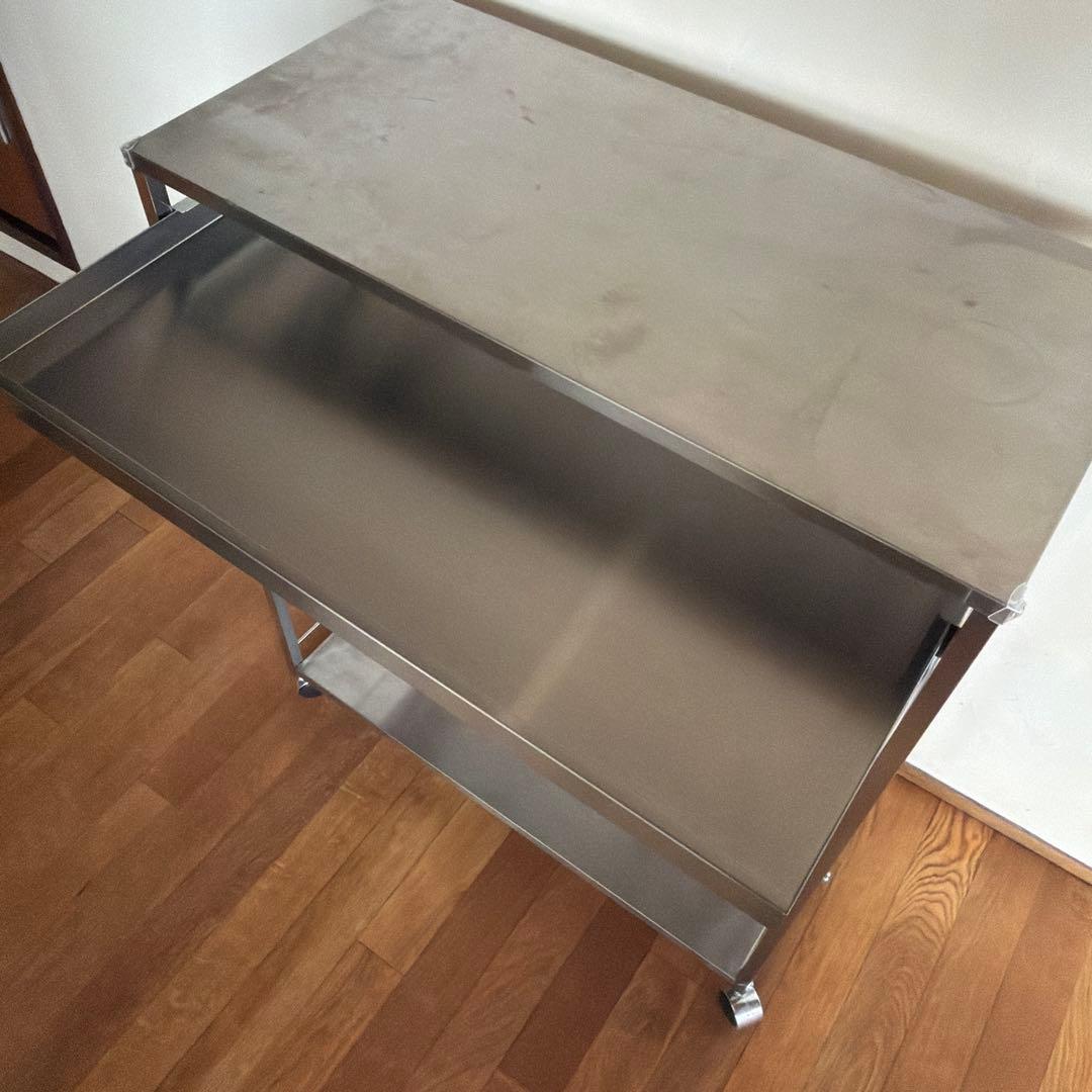 ステンレス作業台ワゴン 引き出し1杯タイプ 幅73.5cm　日本製