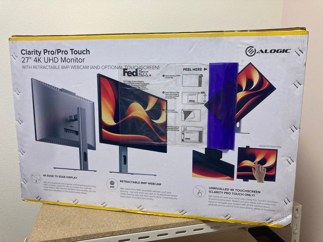 値下げしました！【美品】27インチ Webカメラ内蔵 タッチ 4K モニター