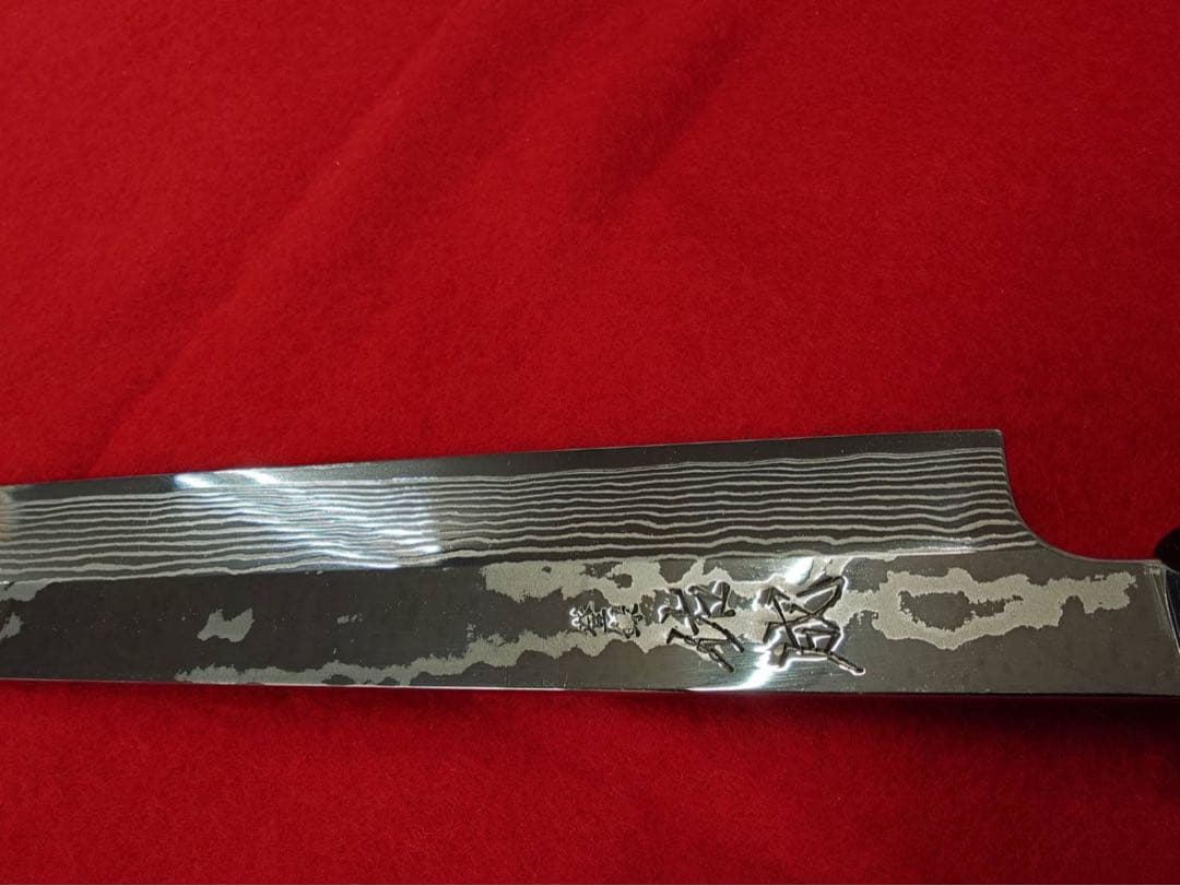 最終値下げ中! 和包丁 ダマスカス 柳刃包丁 刃渡り30cm