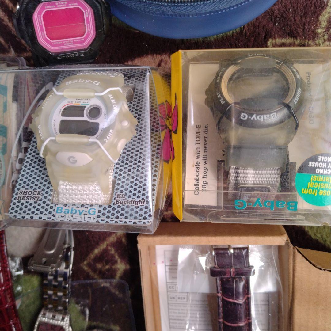 ジャンクから新品までBaby-G 他デジタル腕時計セット 複数30点以上