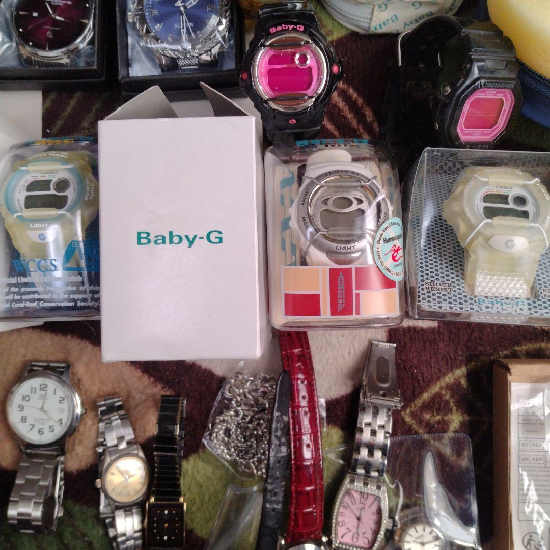 ジャンクから新品までBaby-G 他デジタル腕時計セット 複数30点以上