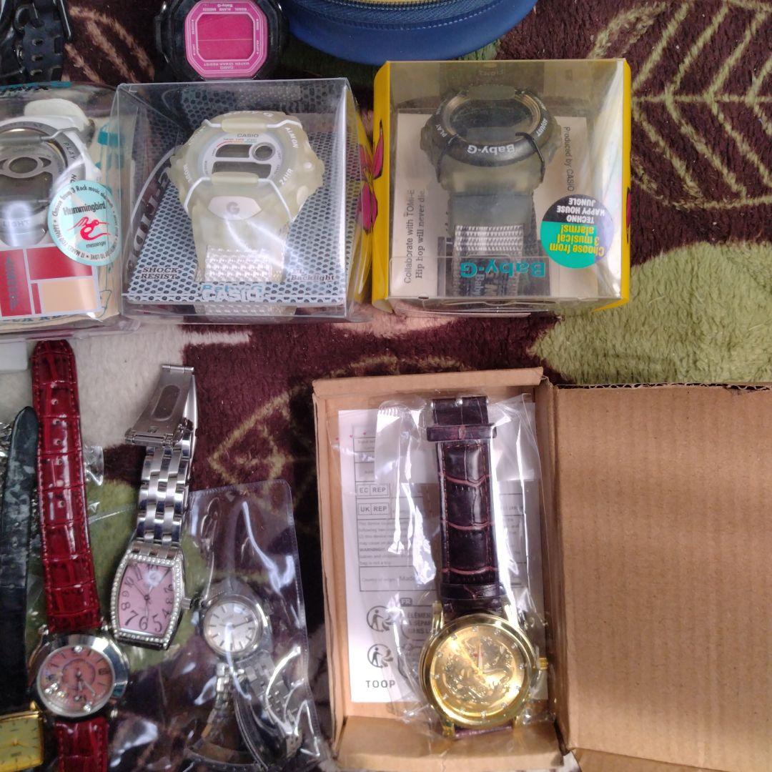 ジャンクから新品までBaby-G 他デジタル腕時計セット 複数30点以上