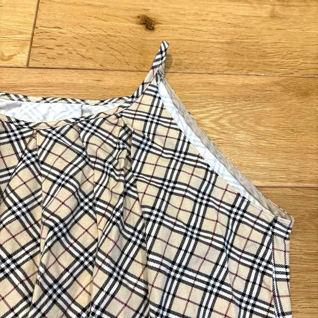 【バーバリーブルーレーベル】✳︎かわいいノバチェック柄キャミソール✳︎38size
