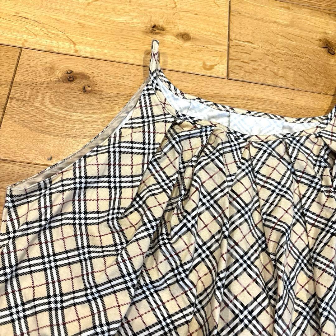 【バーバリーブルーレーベル】✳︎かわいいノバチェック柄キャミソール✳︎38size