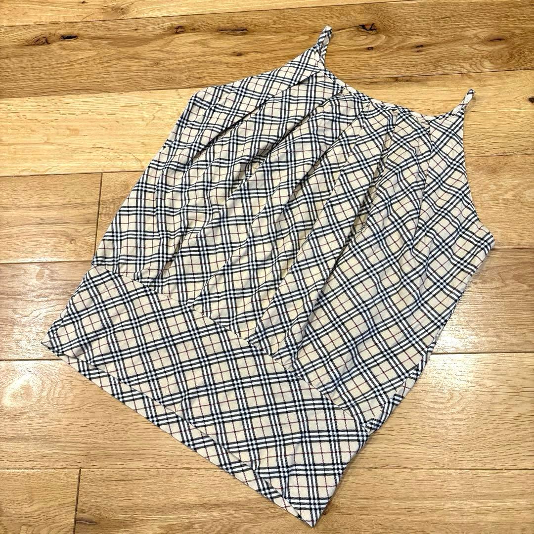 【バーバリーブルーレーベル】✳︎かわいいノバチェック柄キャミソール✳︎38size