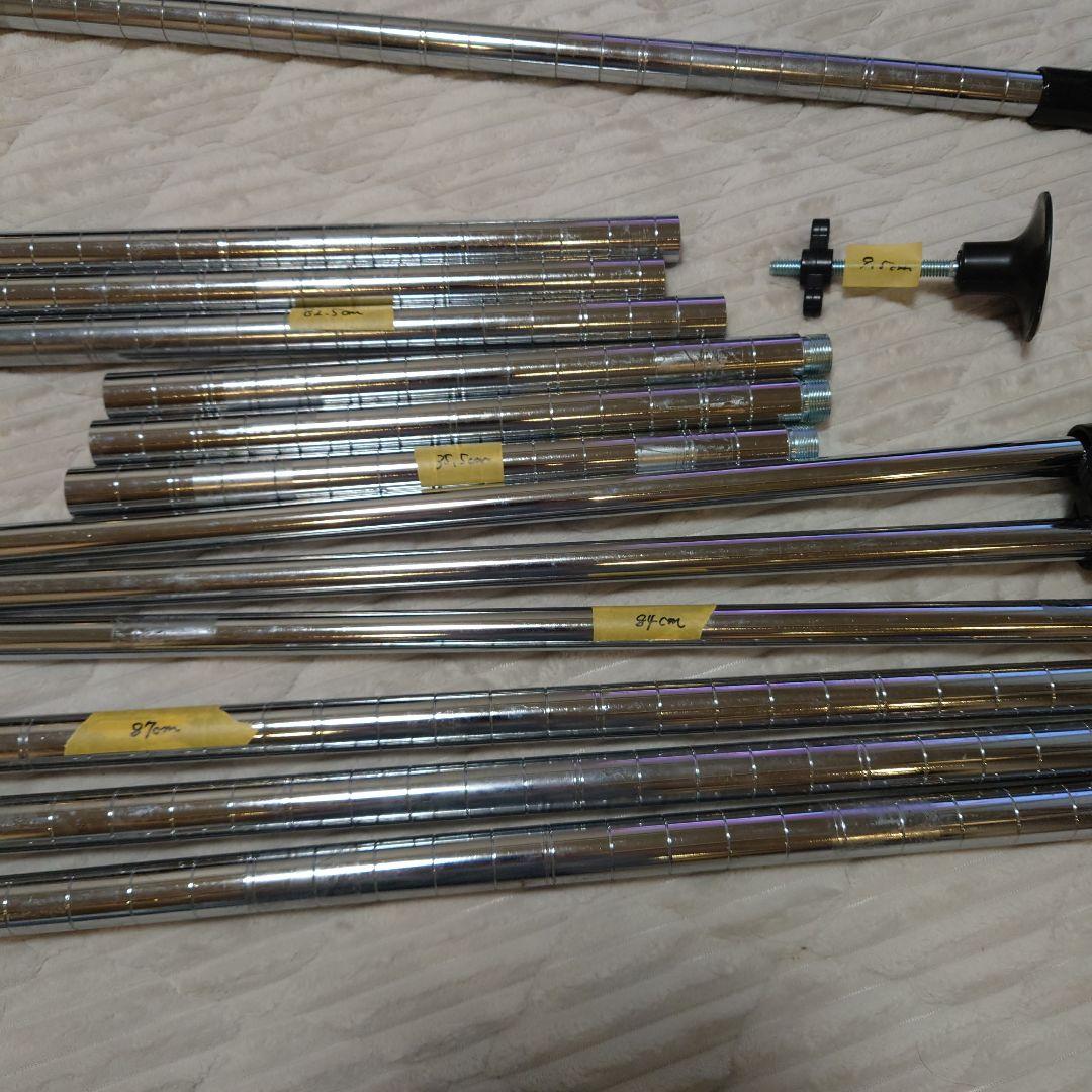 スチールラック4段　ルミナス　SLIM　テンション付き