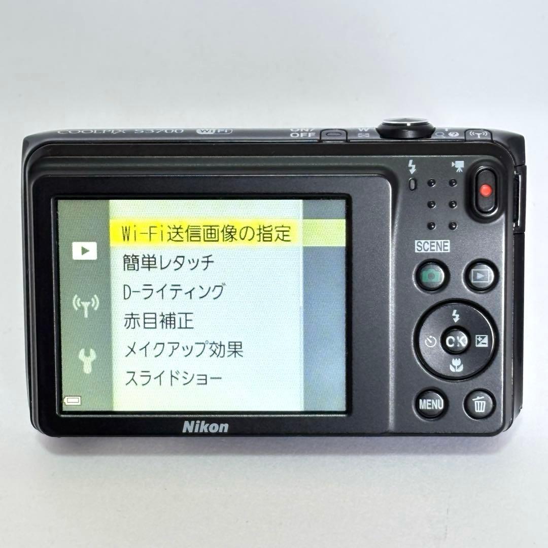 【美品】Nikon coolpix S3700 ニコン　デジカメ　SDカード付