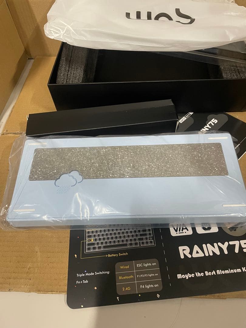 WOBKEY Rainy 75キーボード(Pro系モデル ブルーPro)