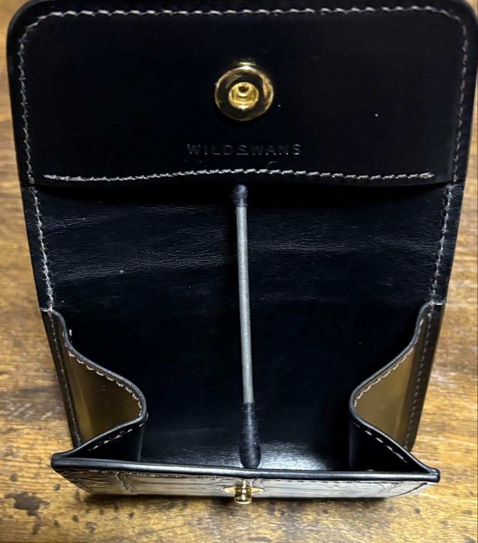 最終値下げ　WILDSWANS ARTHUR CROCODILE BLACK