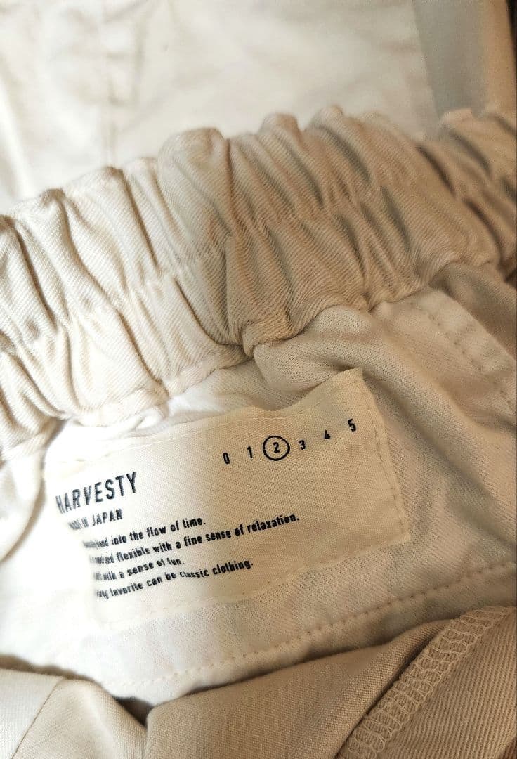 ハーベスティ HARVESTY サーカスパンツ A11709サイズ2 アイボリー