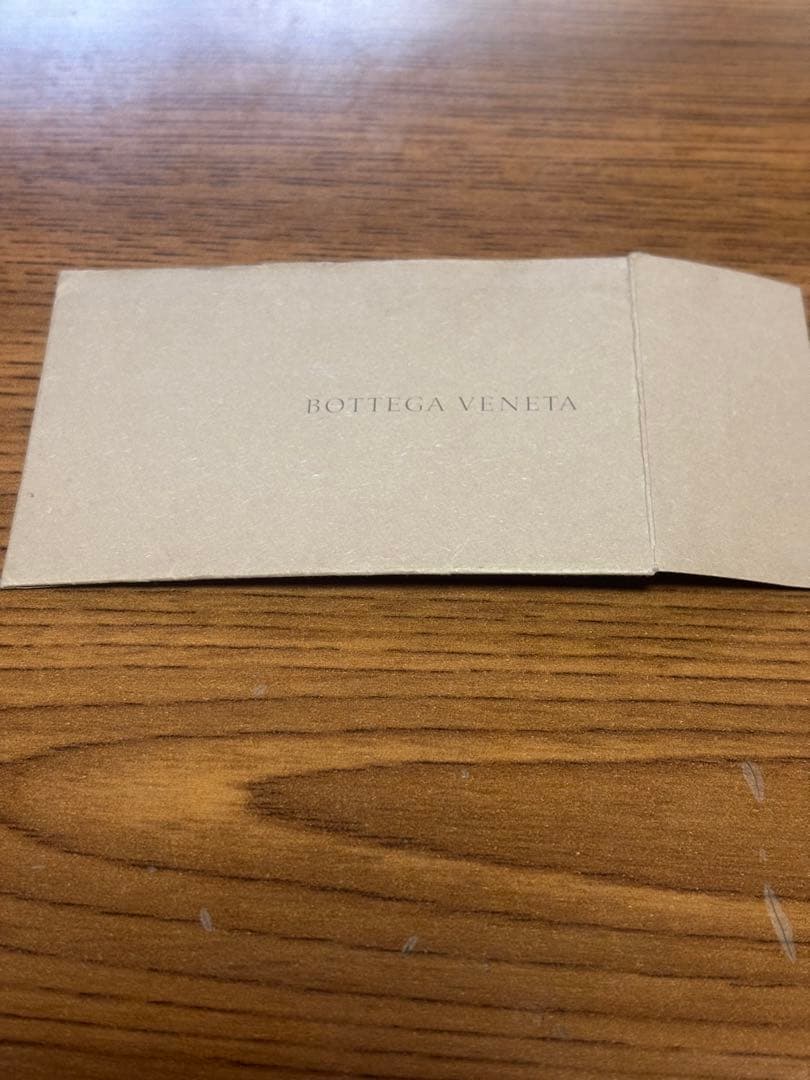 グレー レザー 編み込み ボッテガ長財布