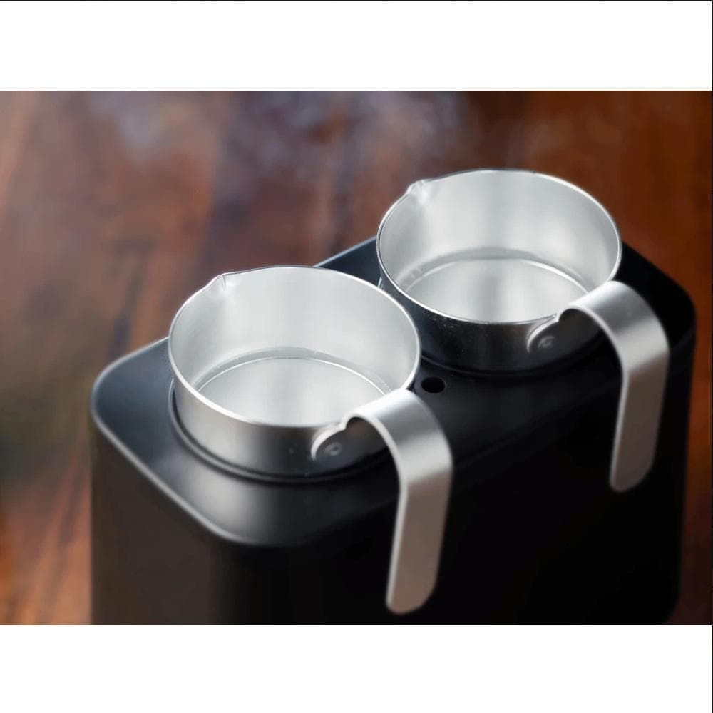 コイズミ 酒燗器 かんまかせ 湯煎タイプ 温度調節 保温機能付き ブラック