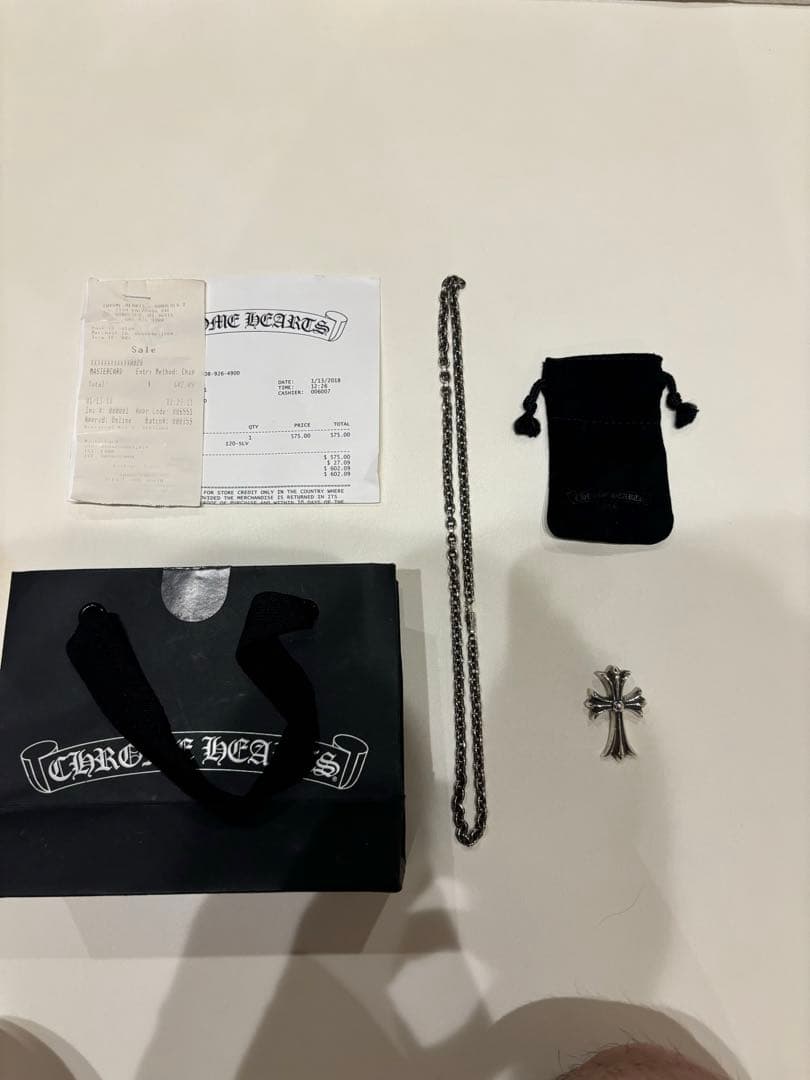 クロムハーツ ペーパーチェーンのみ(20インチ)インボイス付】