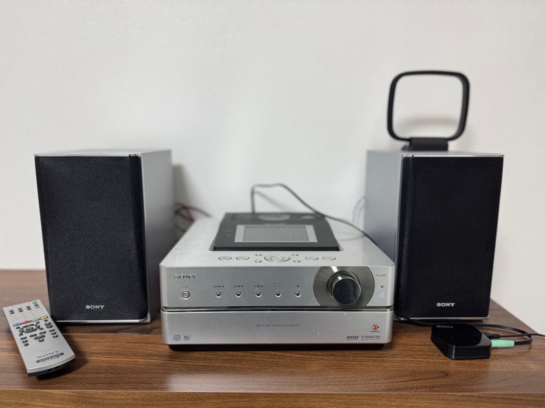 【美品】SONY ミニコンポ 2スピーカー付き